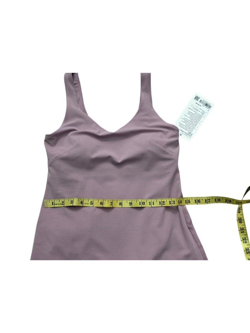 Lululemon Align Dress Rose Blush Size 6 Built-In Bra & Shorts W1EIOS RSBL NWT - Picture 11 of 16